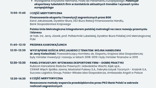 Konferencja LUBExport – Forum Gospodarcze