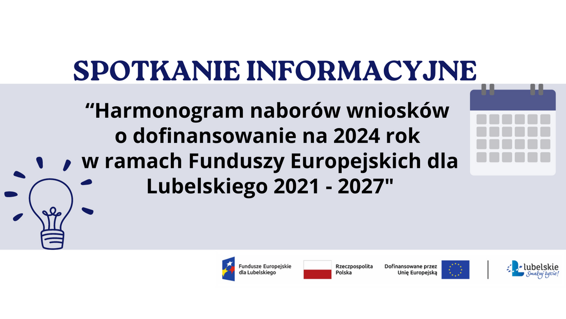 Zaproszenie na spotkanie informacyjne w sprawie Funduszy Europejskich