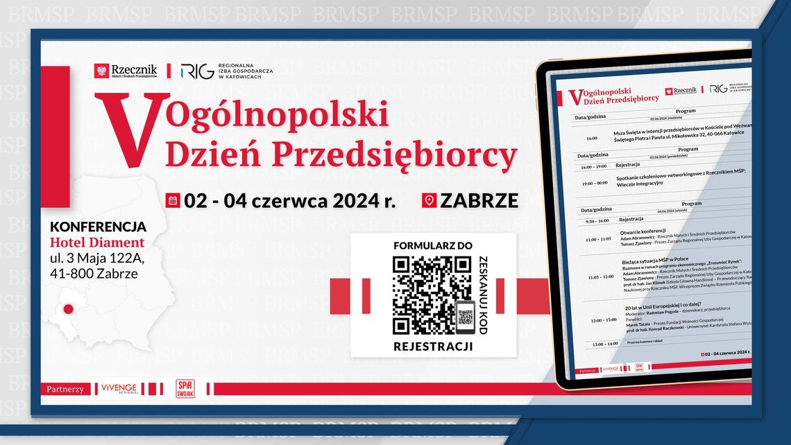 Zaproszenie na V Ogólnopolski Dzień Przedsiębiorcy