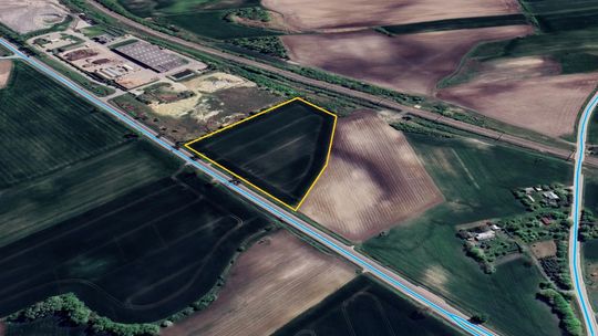 Nieruchomości położone przy ul. Dorohuskiej - działki nr 538/1, 538/2 obręb 19 Rzut z góry na działki opisane w ogłoszeniu