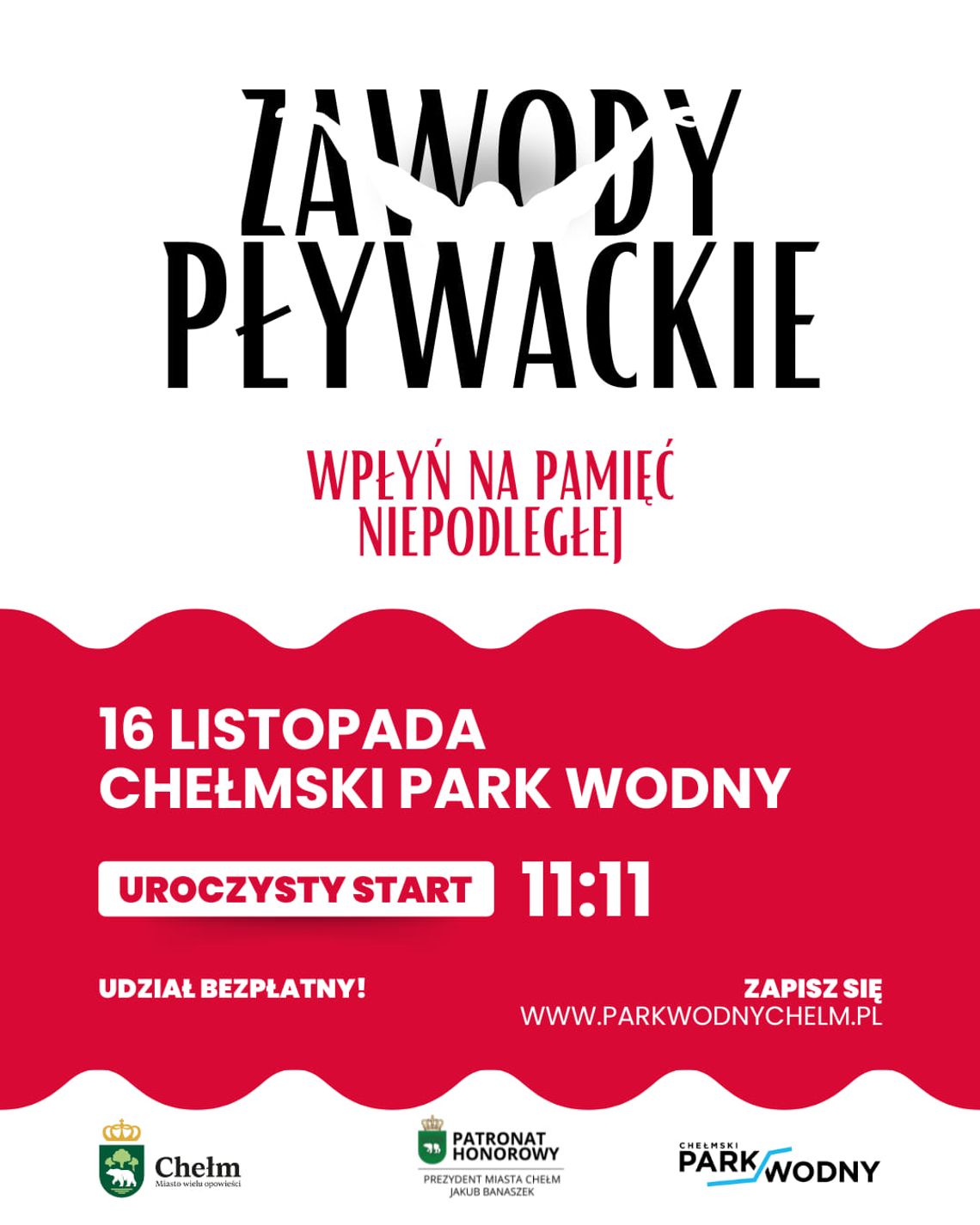 Zawody pływackie - Wpłyń na pamięć Niepodległej